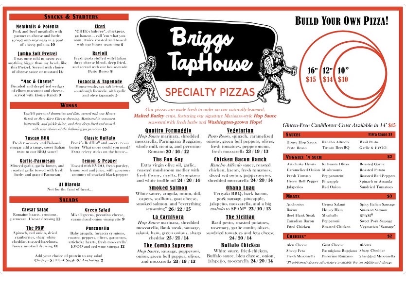 Menu Briggs Taphouse-3