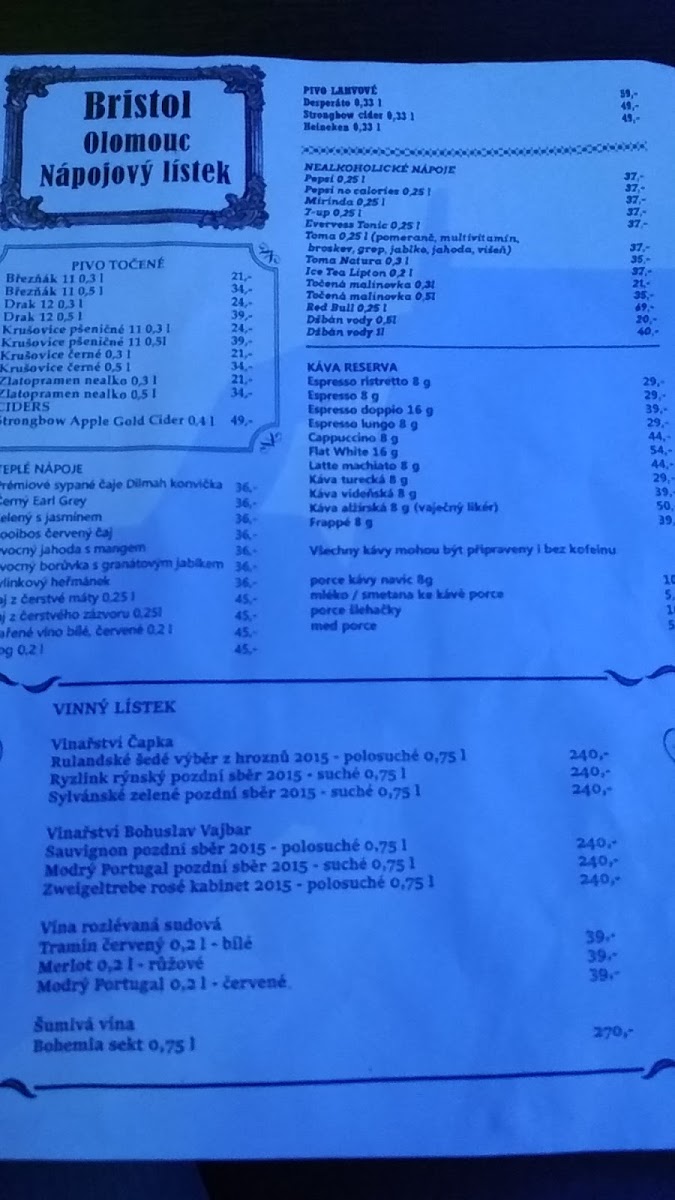 Menu Bristol Olomouc-9
