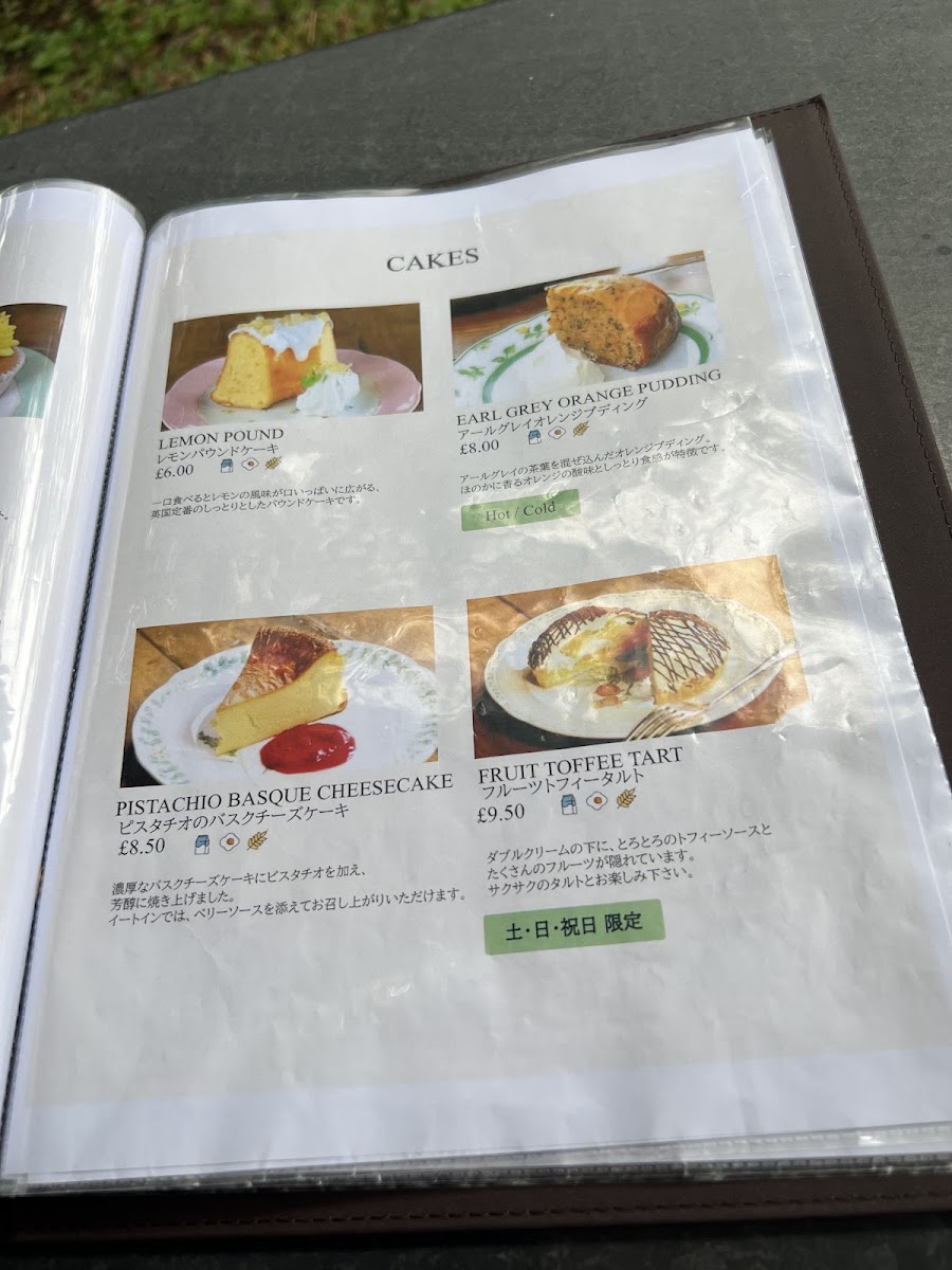 Menu British Hills Ascot Tea Room-4