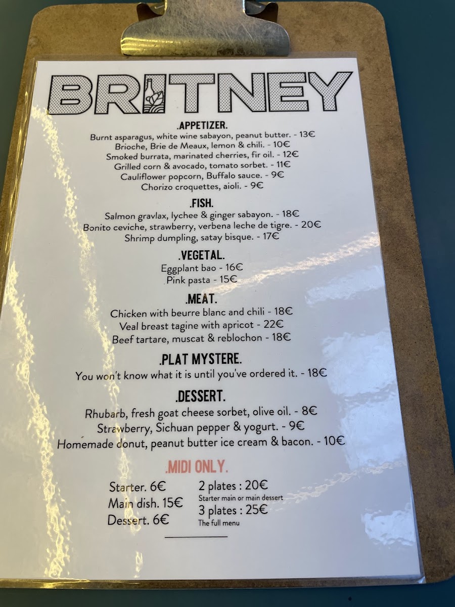 Menu Britney-4