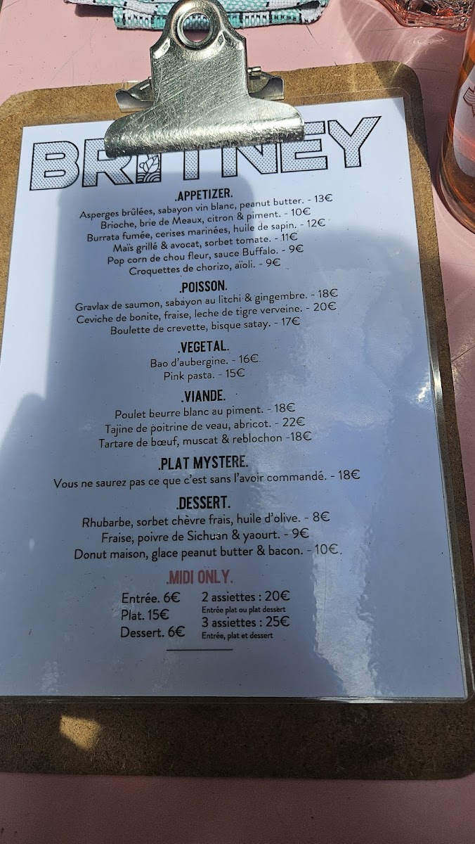 Menu Britney-5