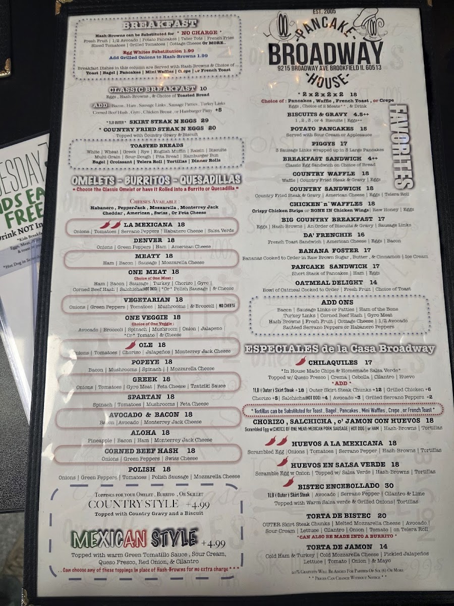 Menu Broadway Pancake House-2
