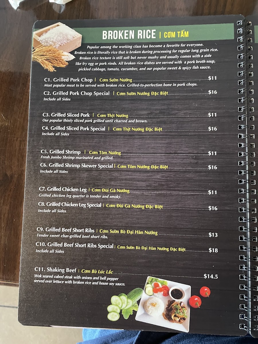Menu Broken Rice & Pho Restaurant Com Tam Viet-10