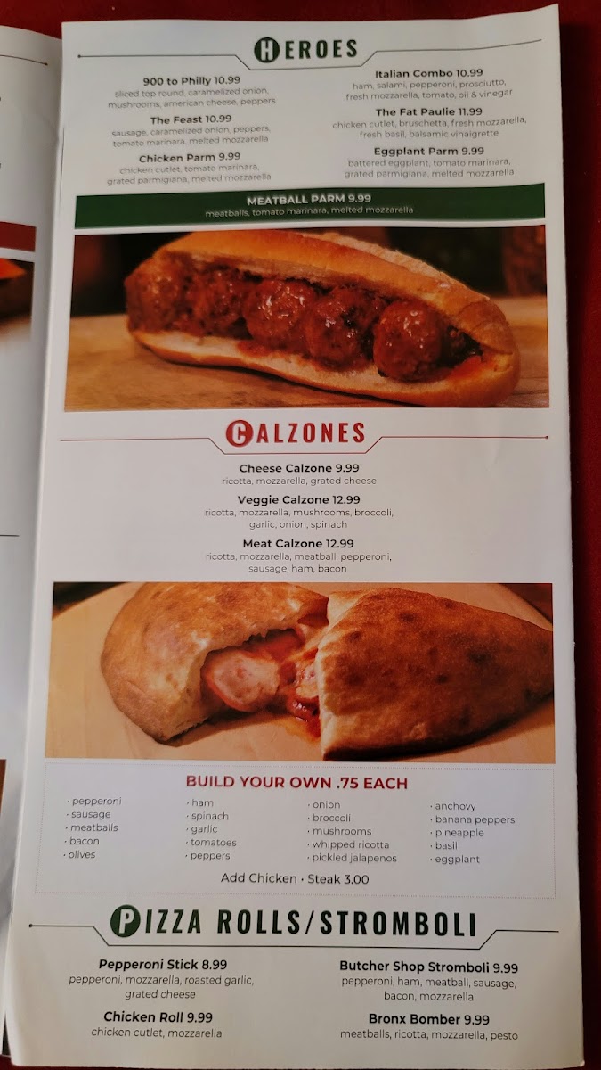 Menu Bronx House Pizza - Ormond Beach-2