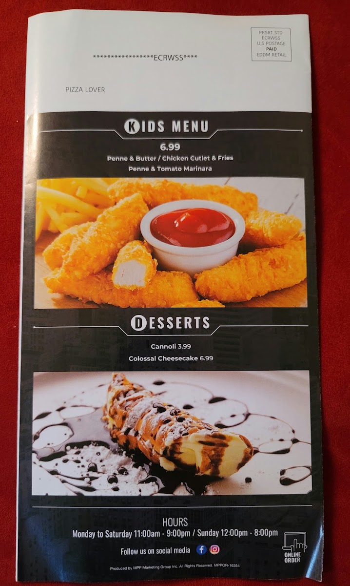 Menu Bronx House Pizza - Ormond Beach-3