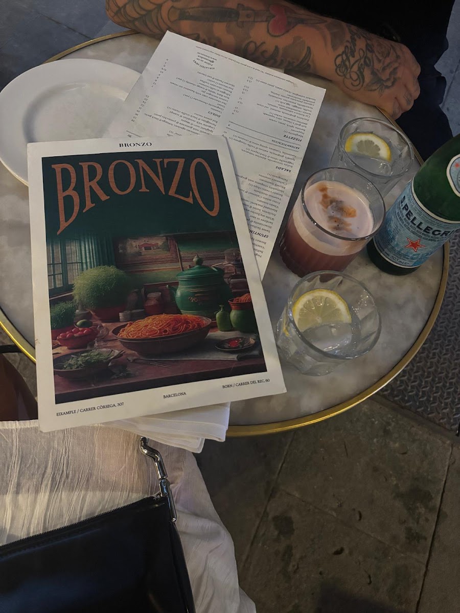 Menu Bronzo Restaurant | Born-8