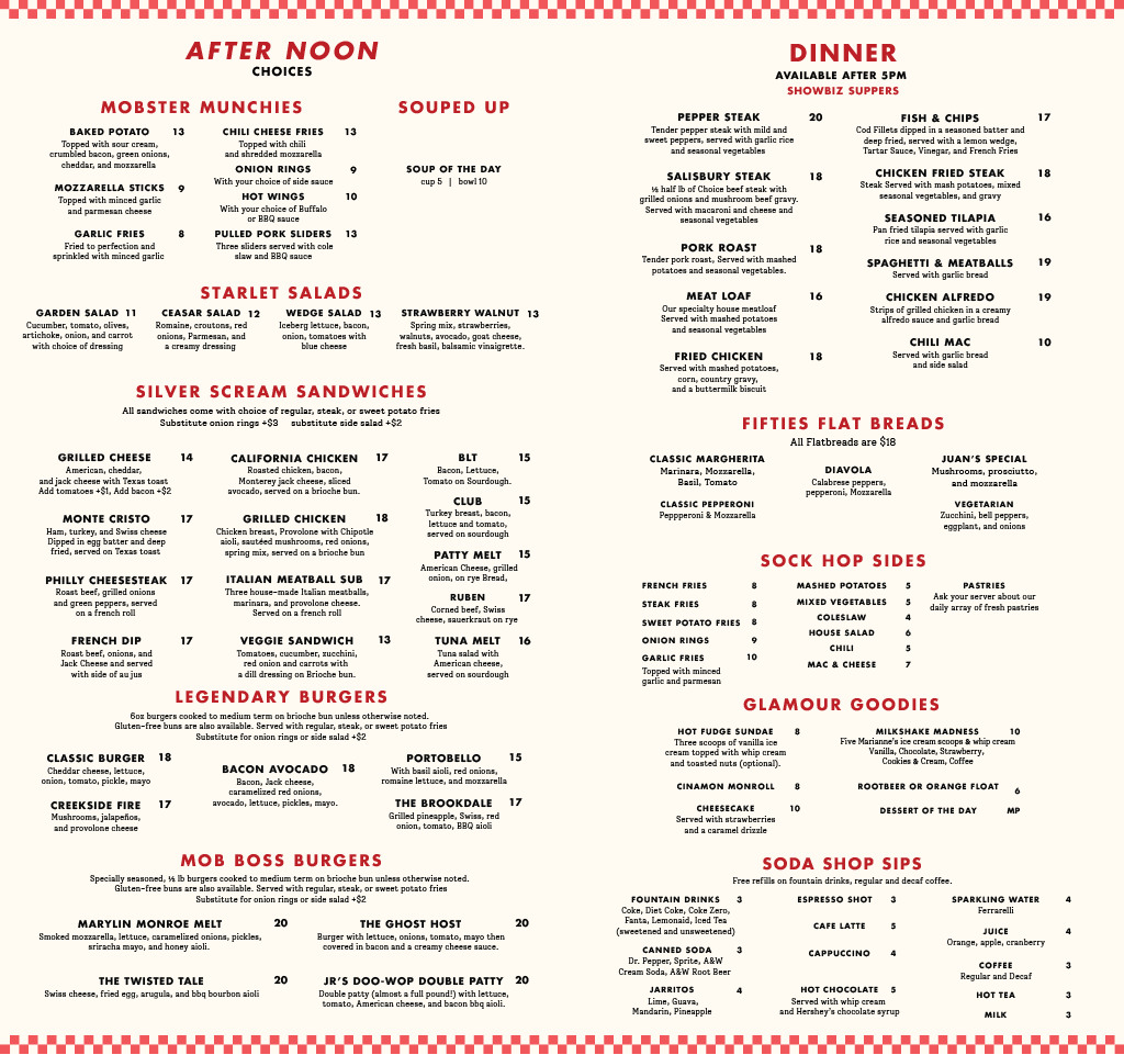Menu Brookdale Cafe-1