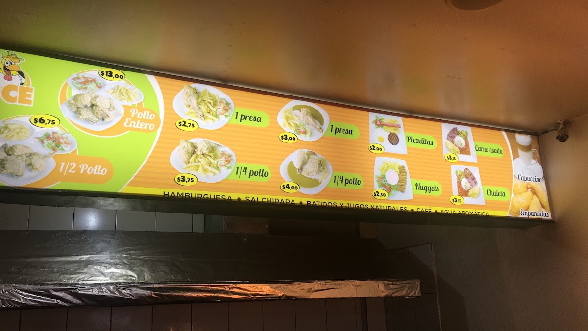 Menu Broster Chicken Exquisitesan Miguel De Bolivar-1