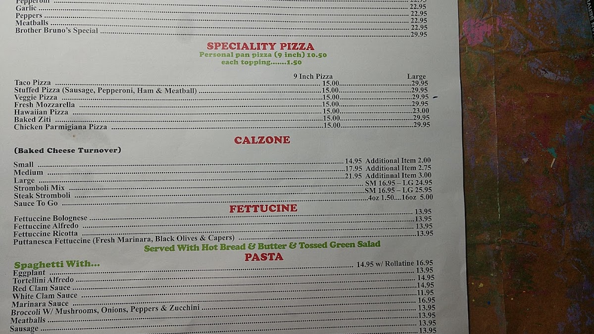 Menu Brother Bruno's Pizza-3