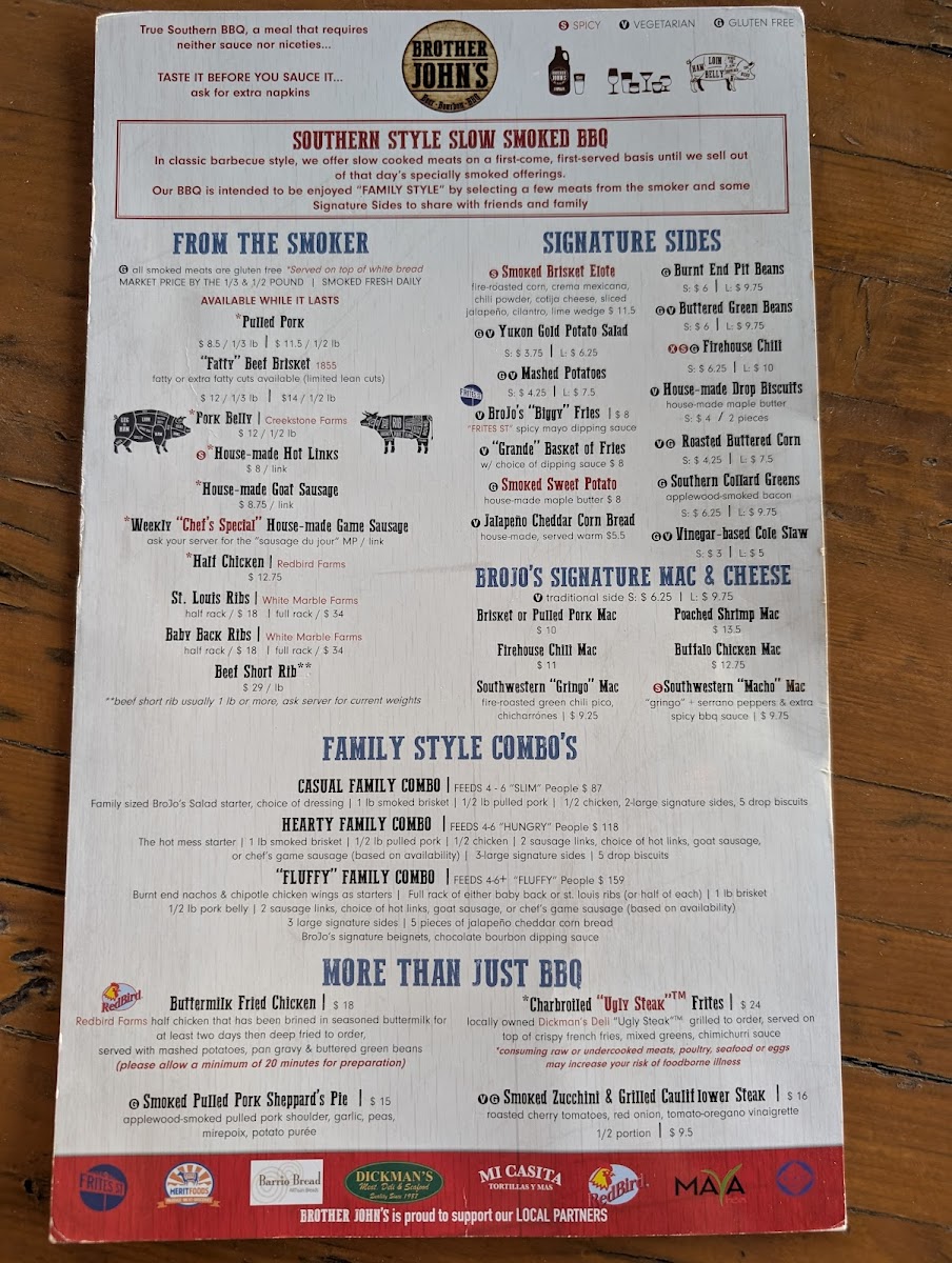 Menu Brother John's Beer Bourbon & Bbq-2
