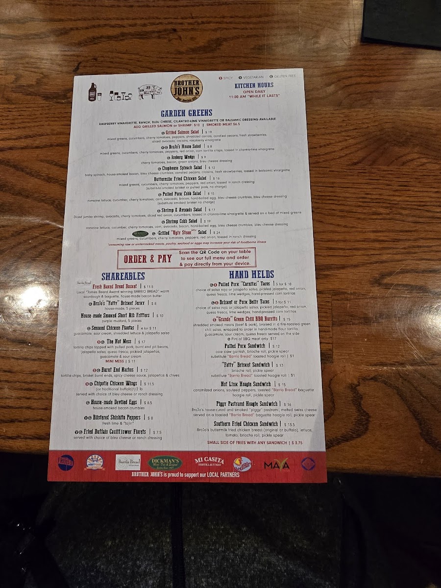 Menu Brother John's Beer Bourbon & Bbq-9
