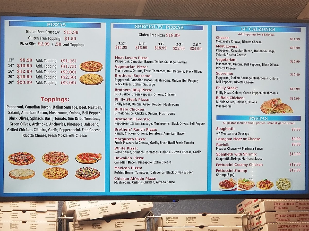 Menu Brothers' Giant Pizza-4
