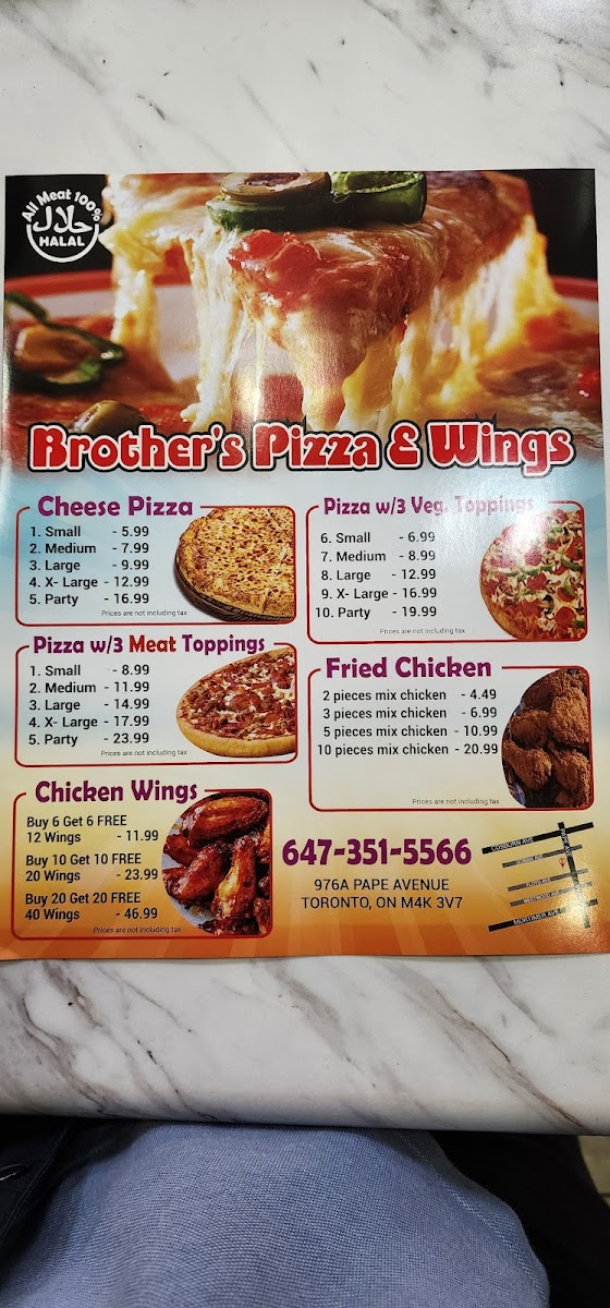 Menu Brothers Pizza & Wings-5