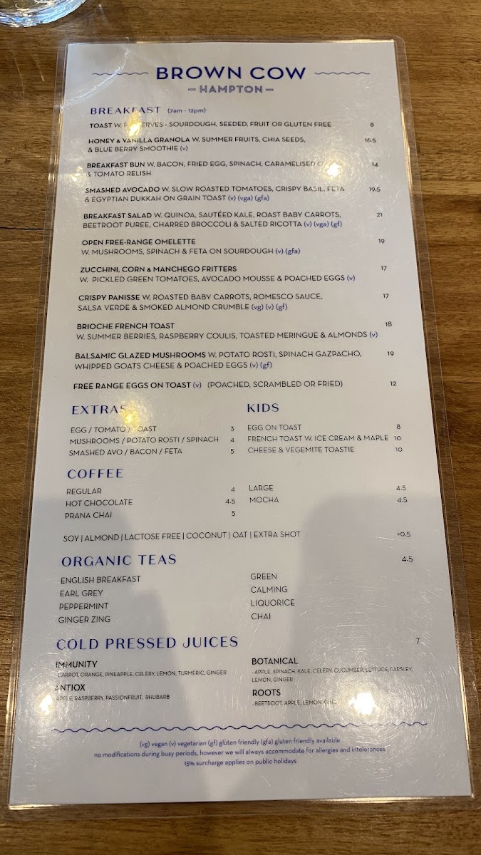 Menu Brown Cow-4