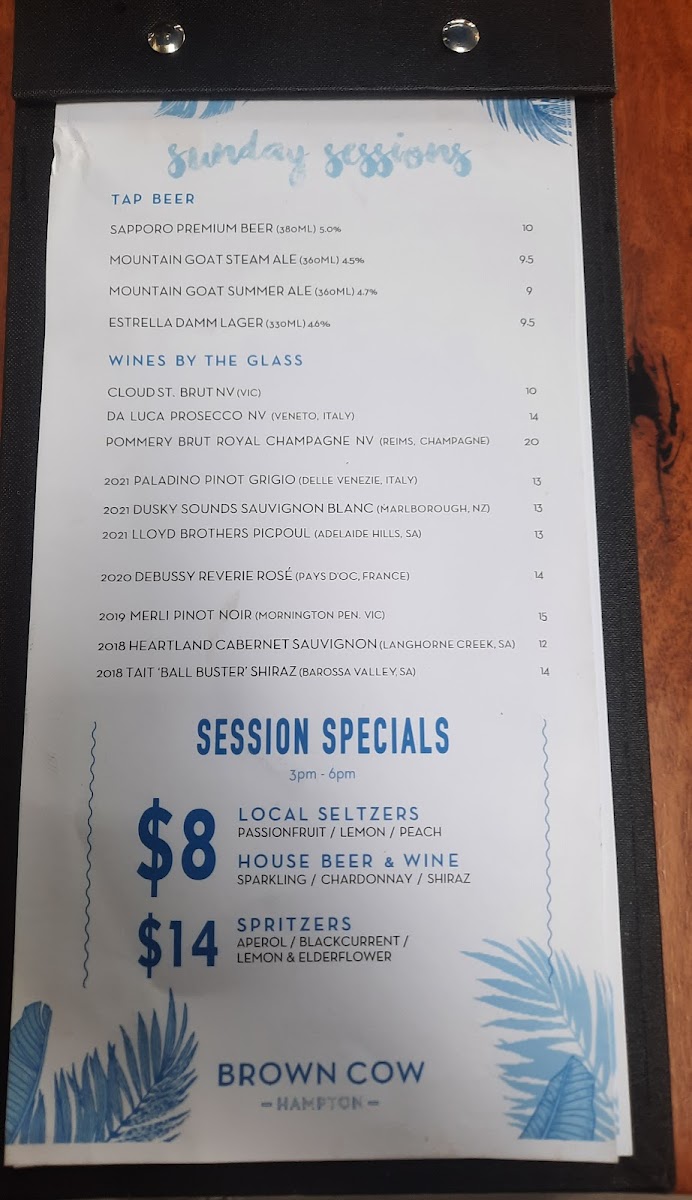 Menu Brown Cow-5