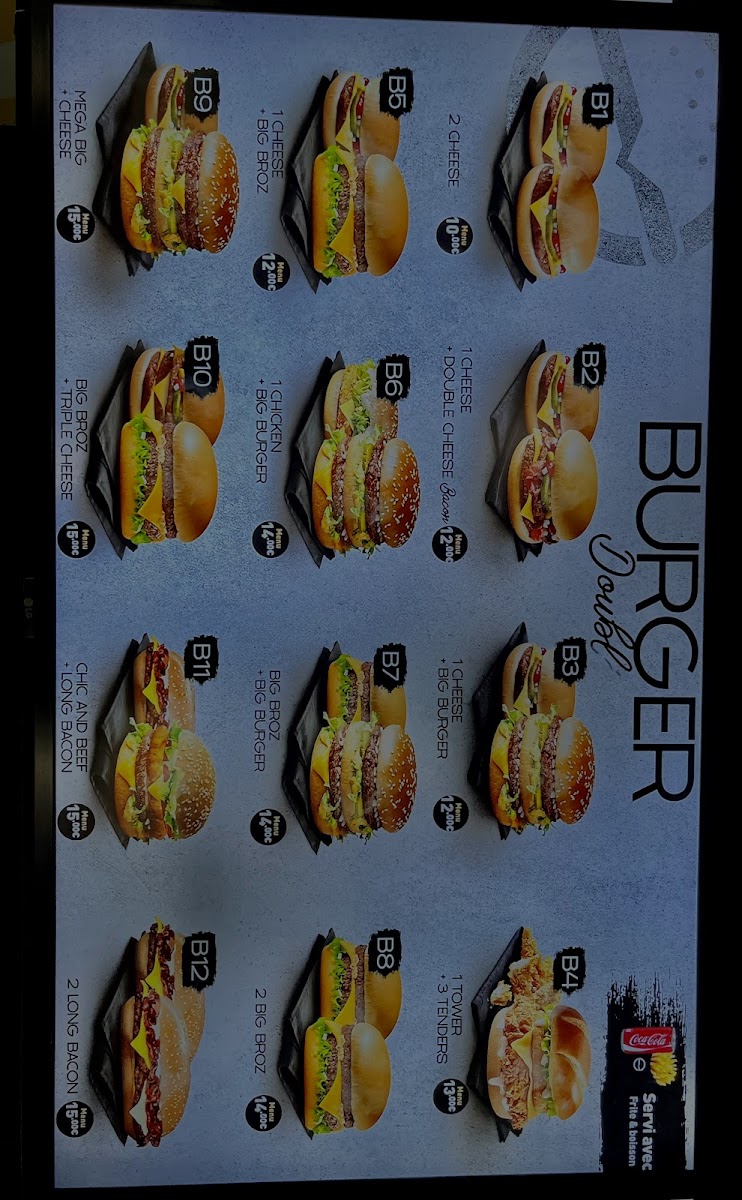 Menu Broz Burger Kebab Burger Tacos-7