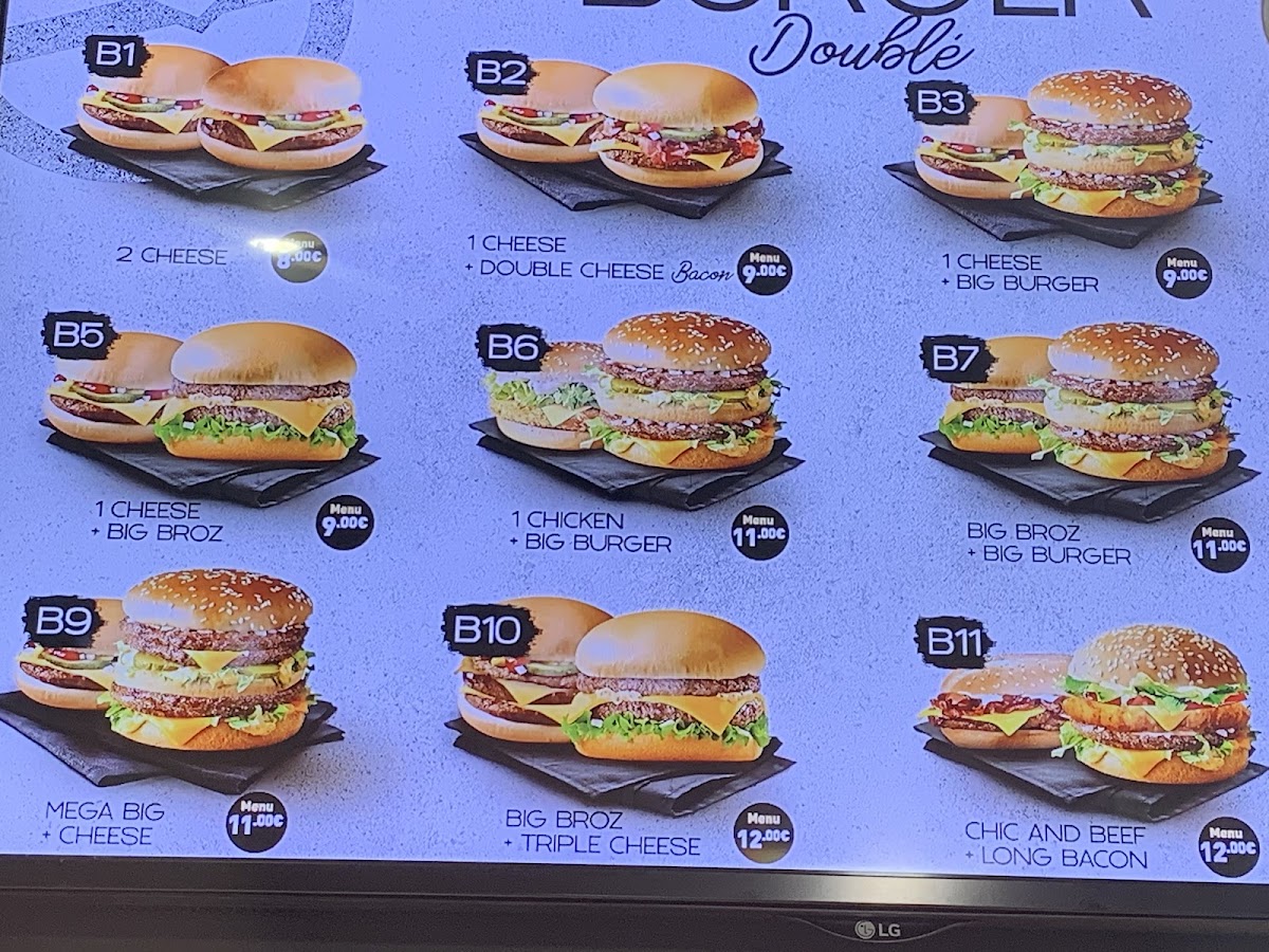 Menu Broz Burger Kebab Burger Tacos-9