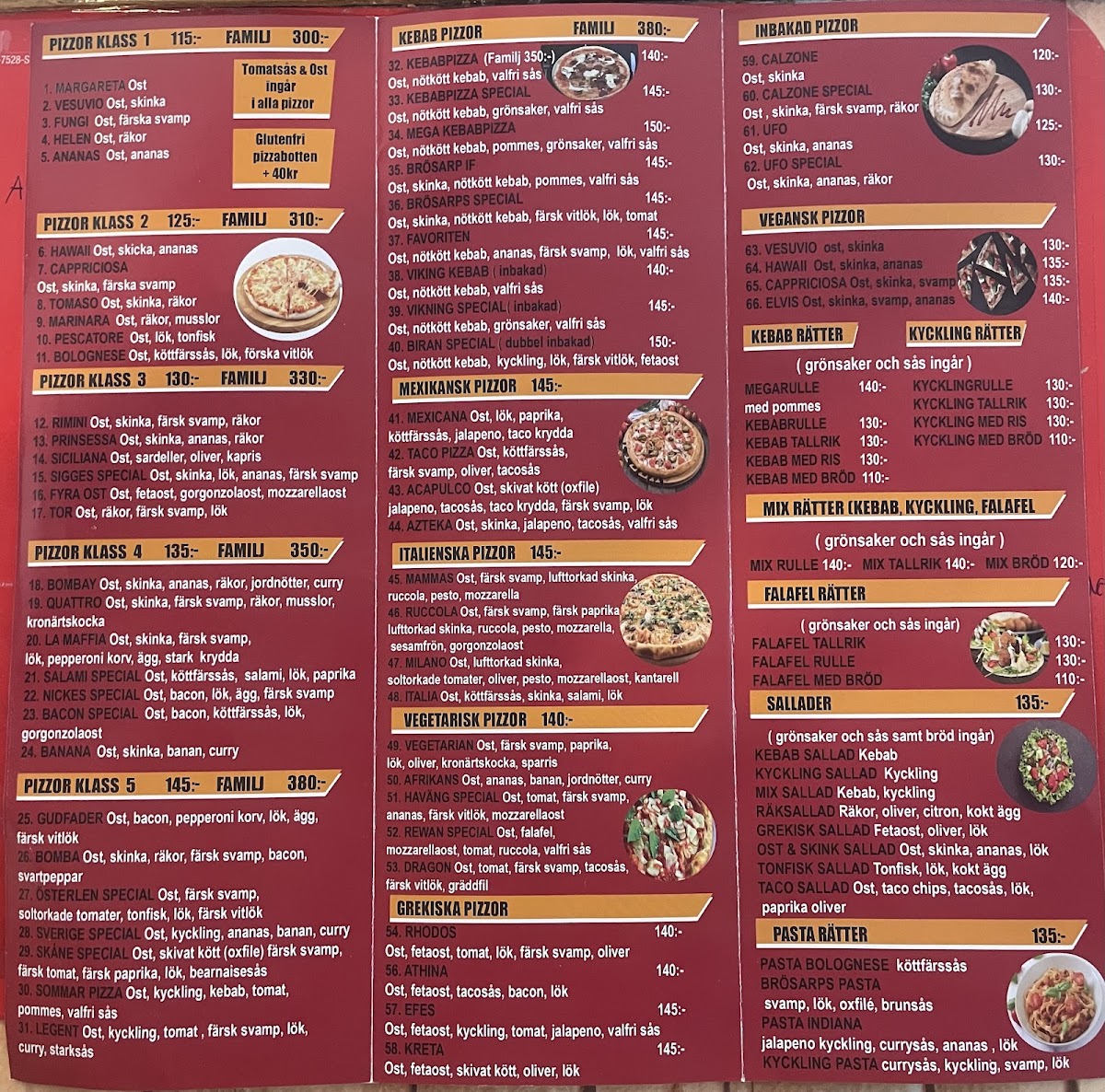 Menu Brösarps Restaurang & Pizzeria-2