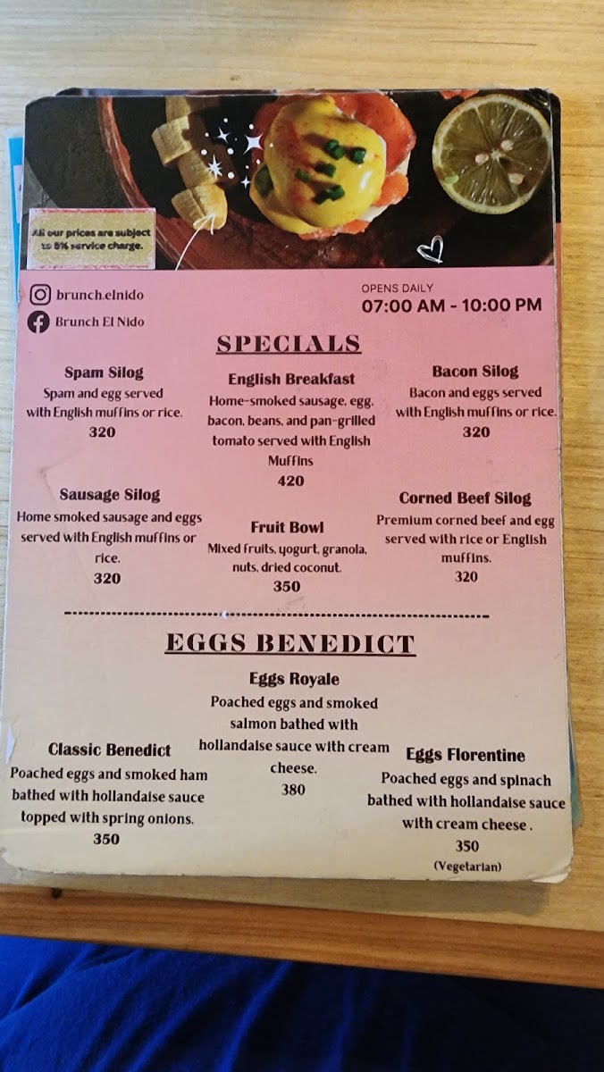 Menu Brunch El Nido-10