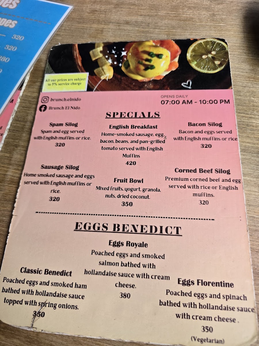 Menu Brunch El Nido-3