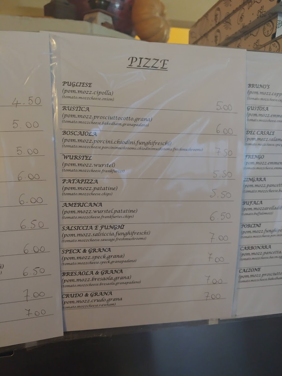Menu Bruno's Pizzeria-3