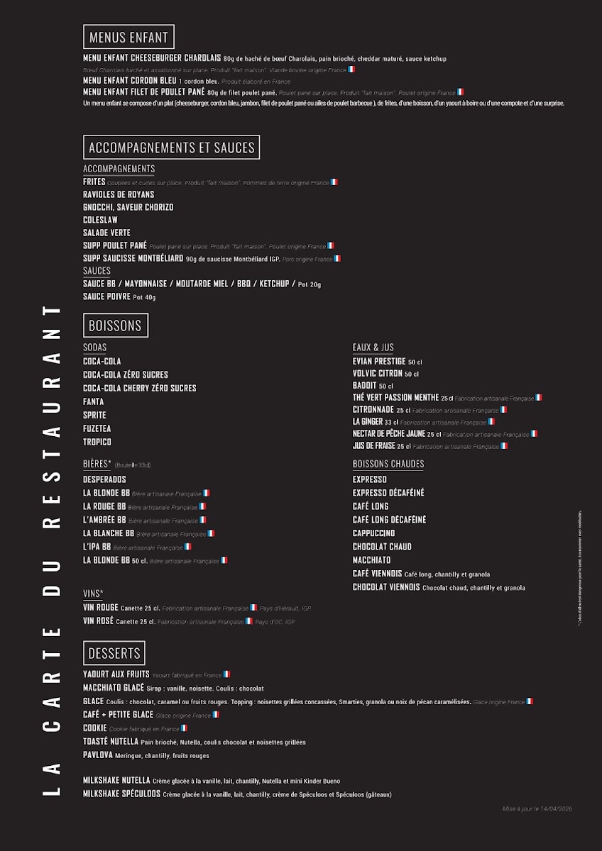 Menu Brut Butcher - Le Fast Food Du Boucher-1