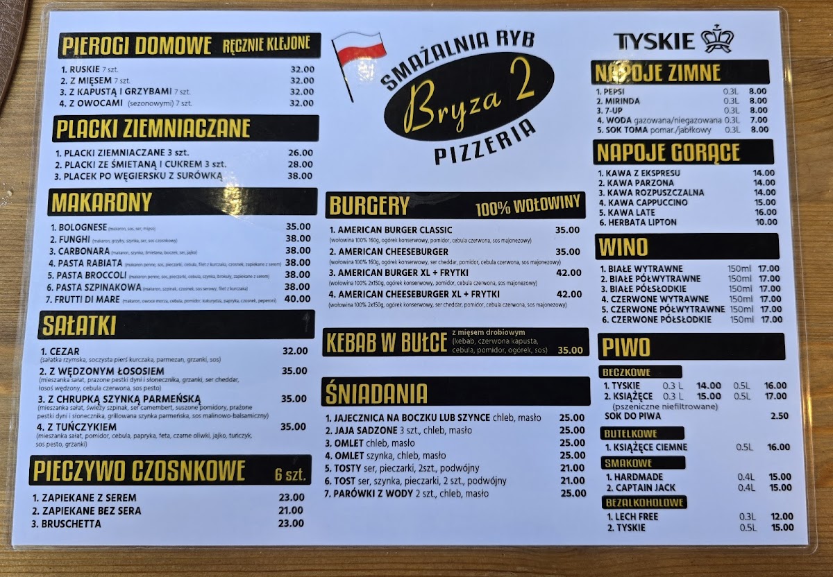Menu Bryza Ii-1