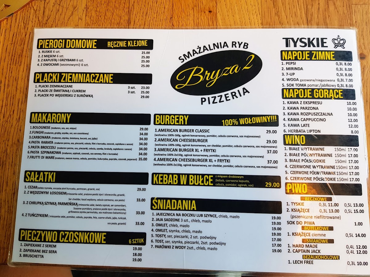 Menu Bryza Ii-6