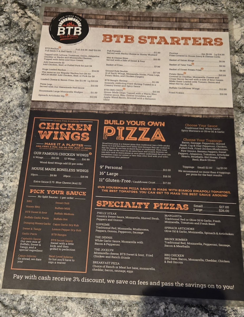 Menu Btb Wood Fired Pizza Bar & Grill-6