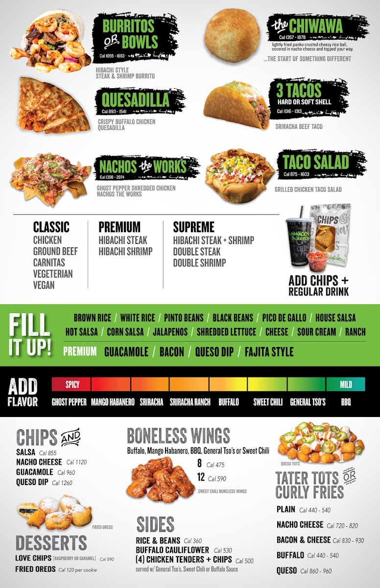 Menu Bubbakoo's Burritos-10