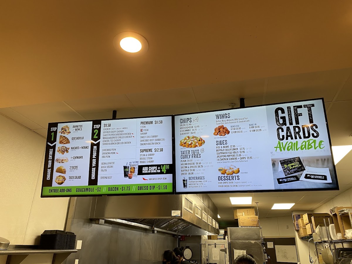 Menu Bubbakoo's Burritos-8