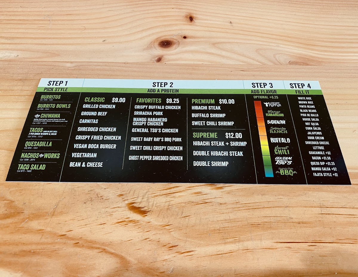 Menu Bubbakoo's Burritos-9