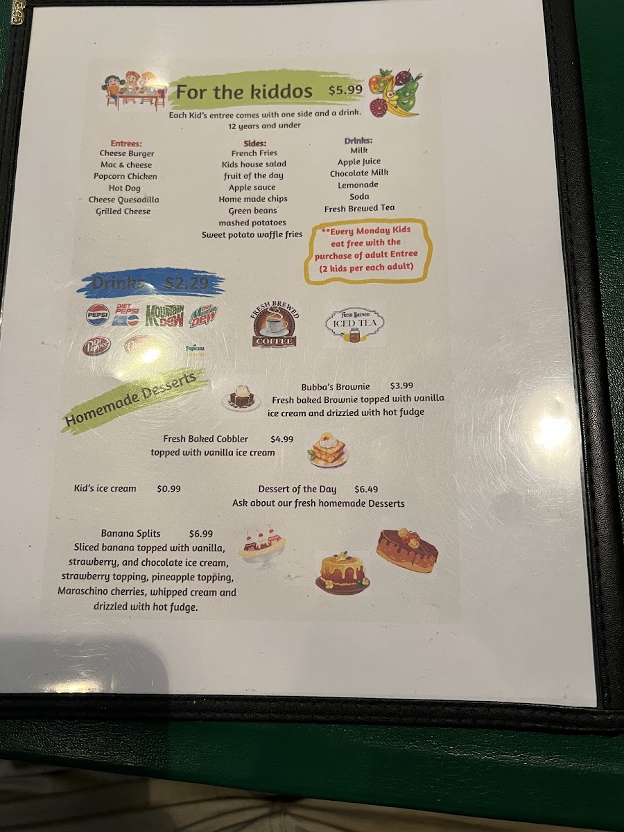 Menu Bubba's Good Eats-3