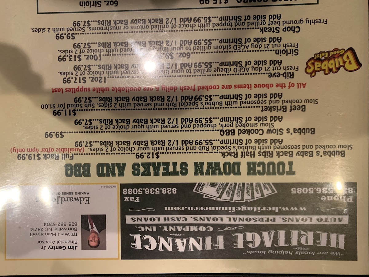 Menu Bubba's Good Eats-7