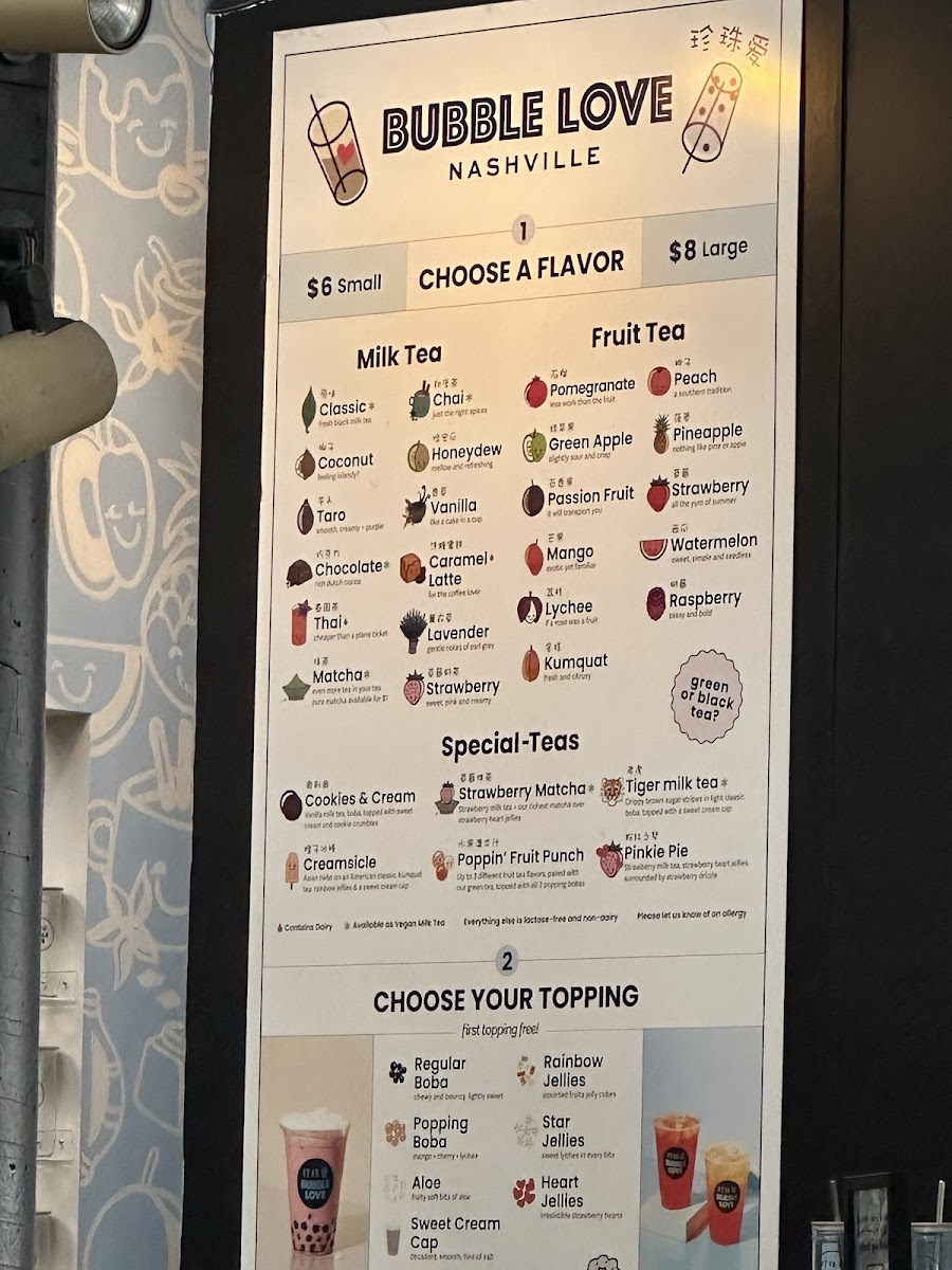 Menu Bubble Love-2