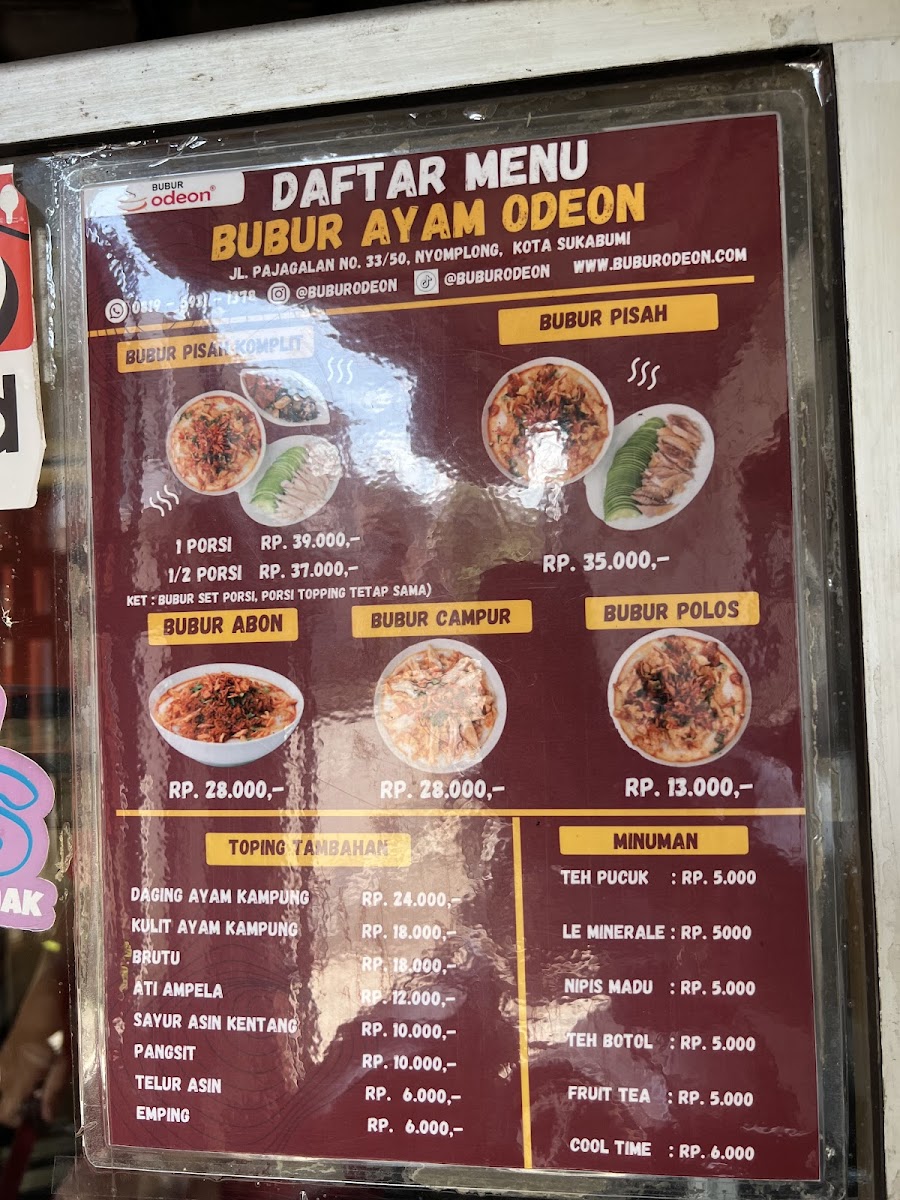 Menu Bubur Ayam Odeon-10