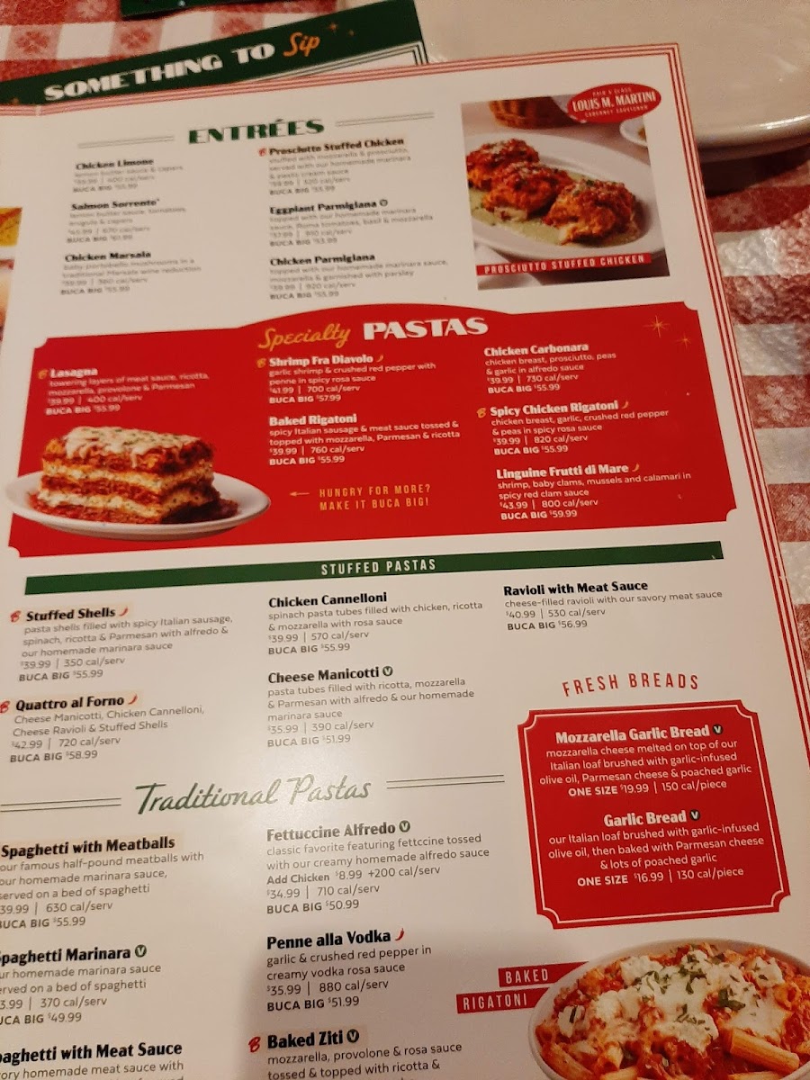 Menu Buca Di Beppo Italian Restaurant-10