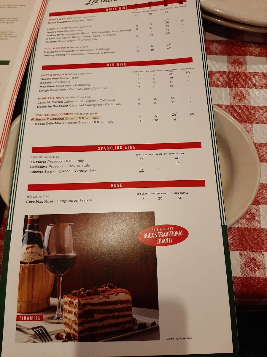 Menu Buca Di Beppo Italian Restaurant-8