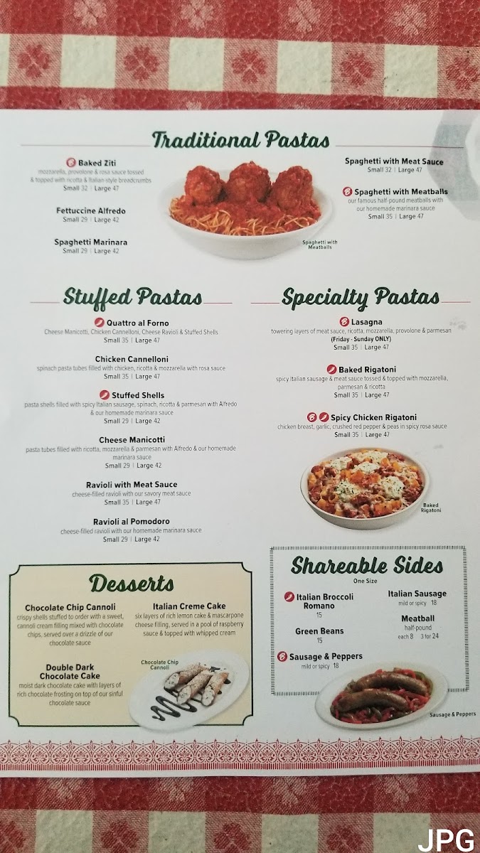 Menu Buca Di Beppo Italian Restaurant-9