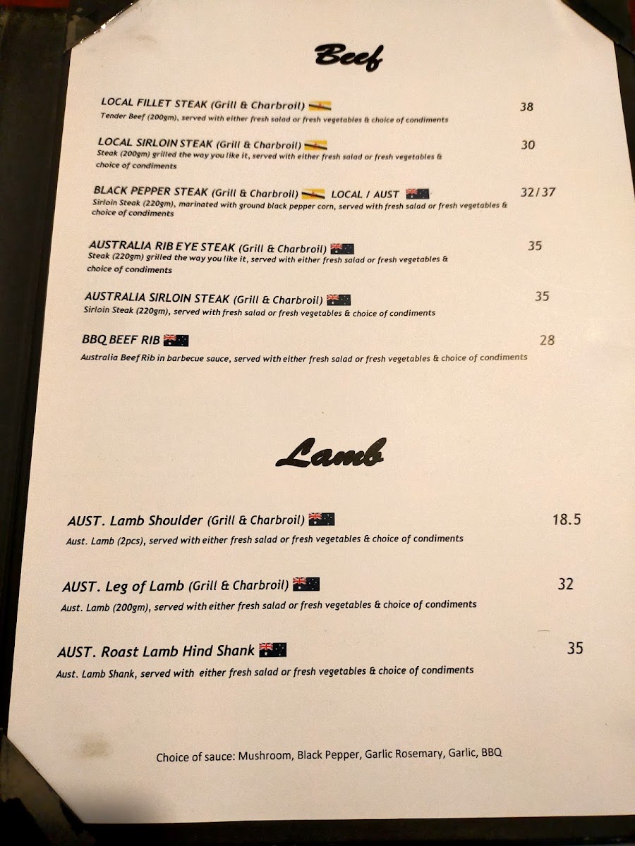 Menu Buccaneer Restaurant-1