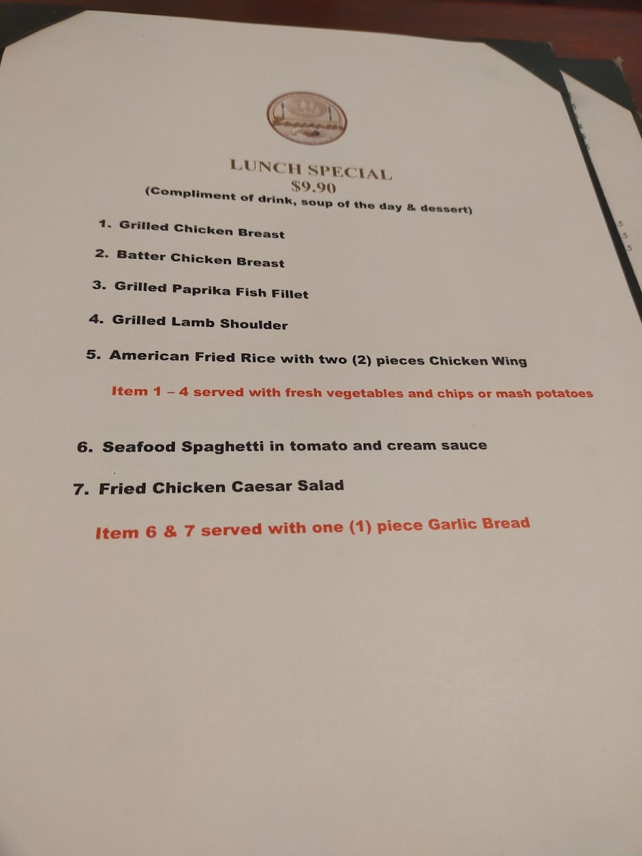 Menu Buccaneer Restaurant-3