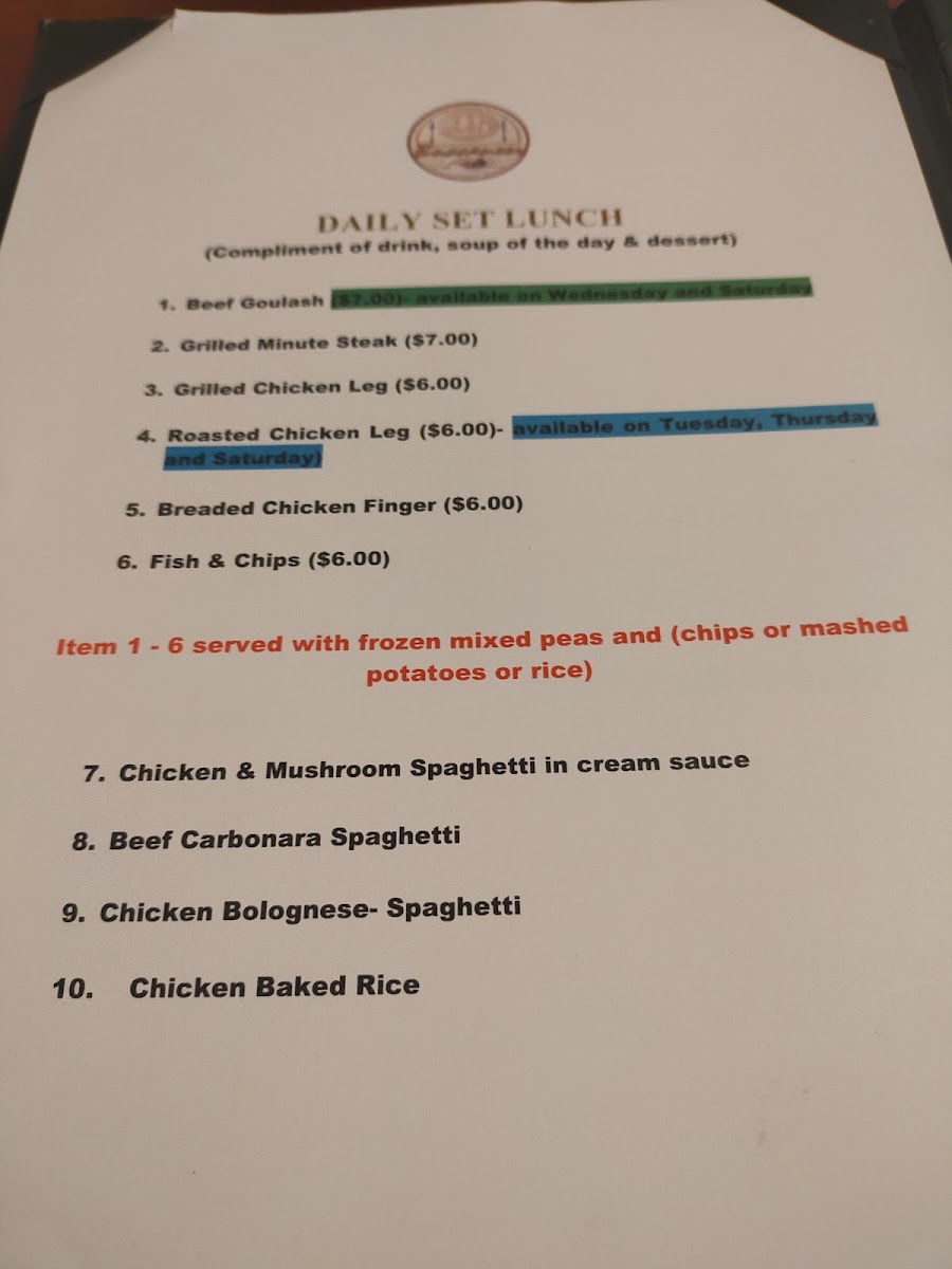 Menu Buccaneer Restaurant-6