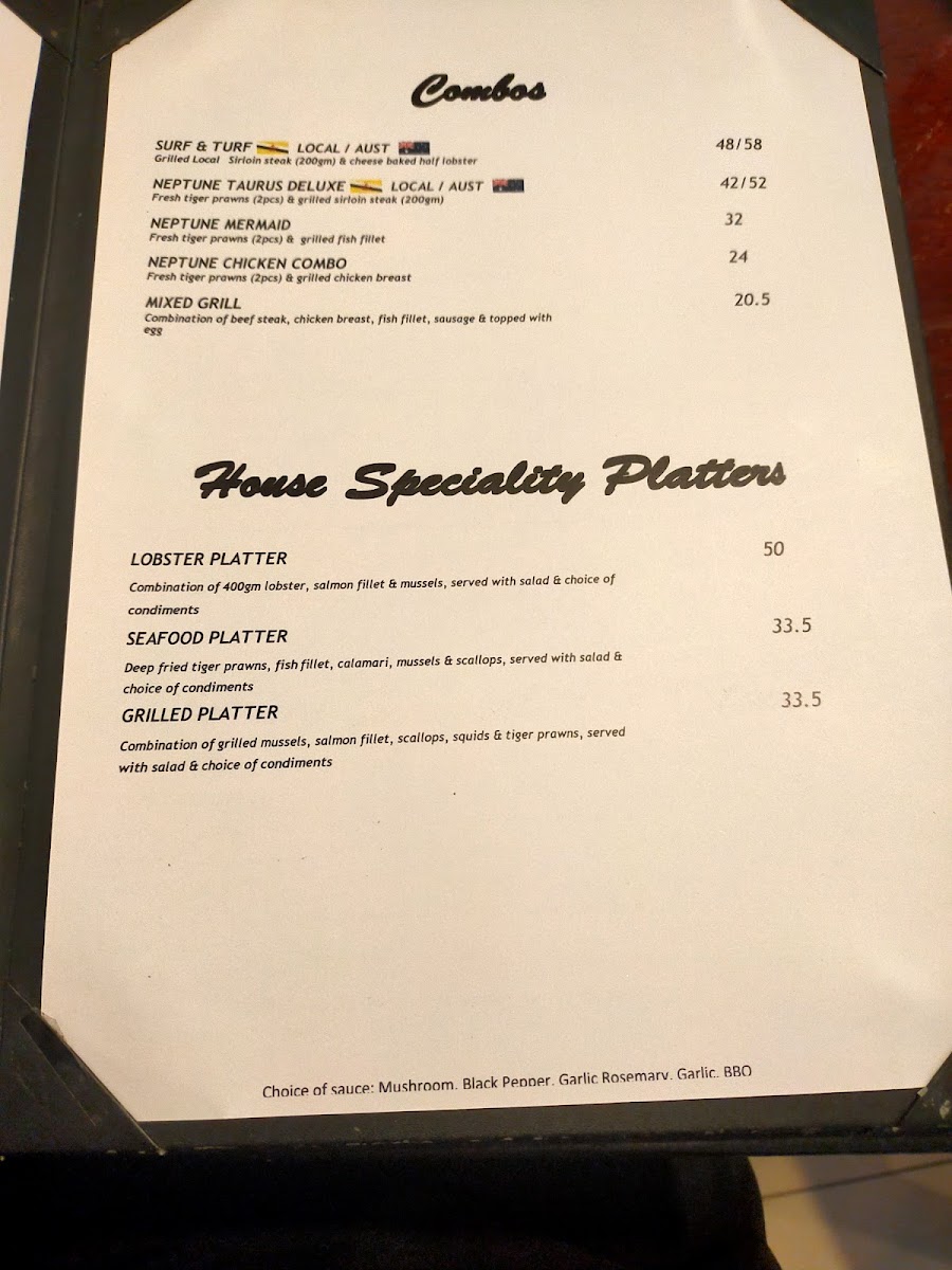 Menu Buccaneer Restaurant-8