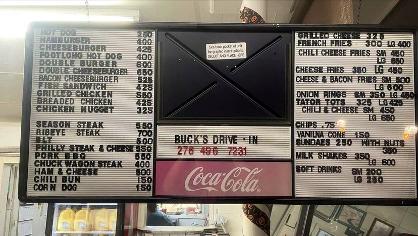 Menu Buck's Drive-In-2