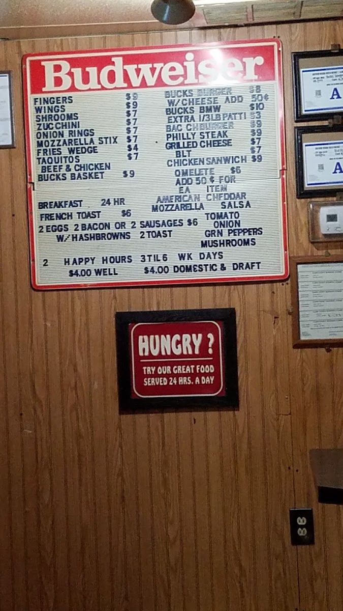 Menu Buck's Tavern-5