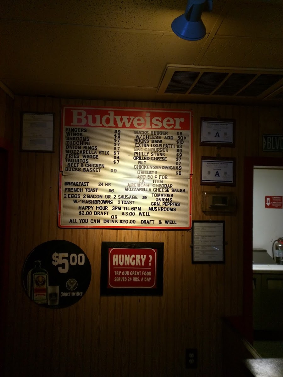 Menu Buck's Tavern-6