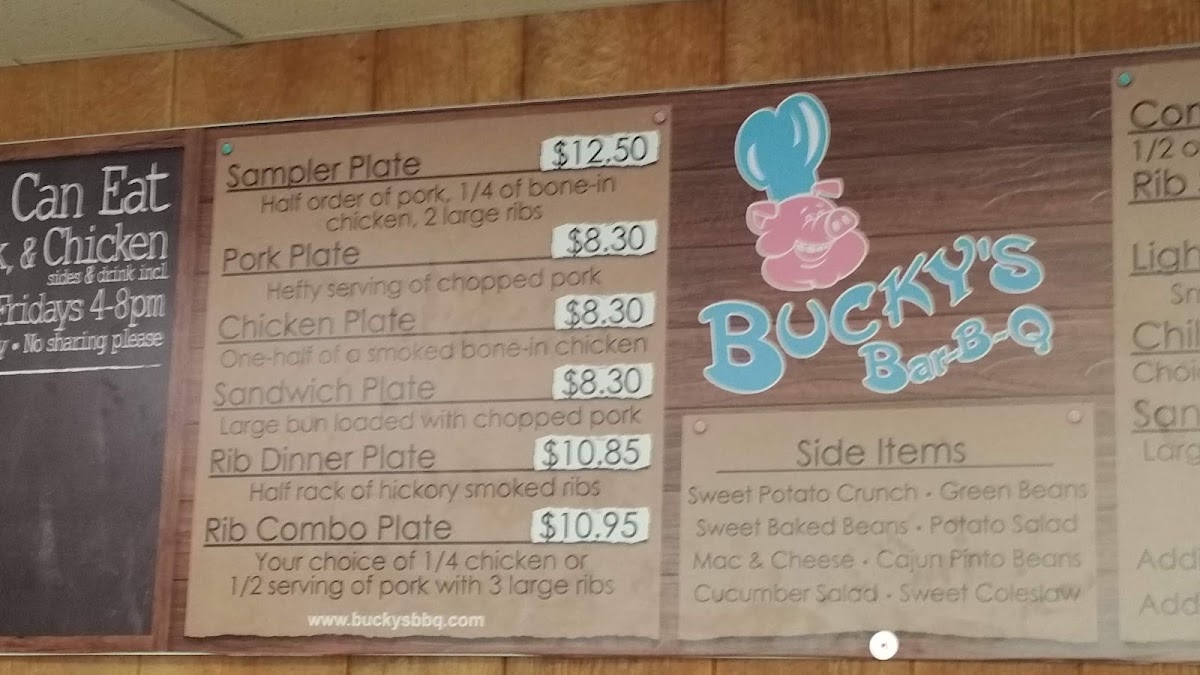 Menu Bucky's Bar-B-Q-3