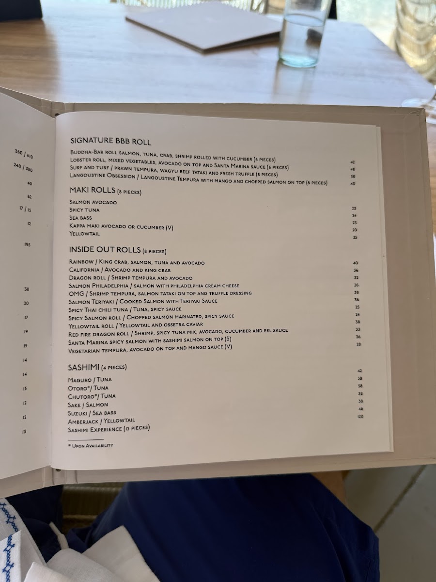 Menu Buddha-Bar Beach (Mykonos)-1