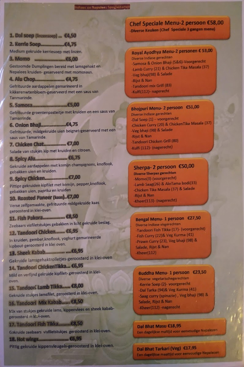 Menu Buddha Restaurant Zeist ????????-1