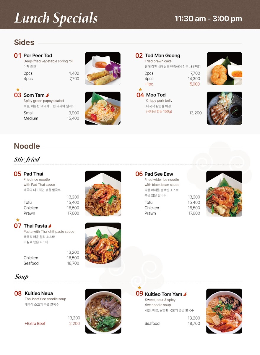 Menu Buddha's Belly Itaewon-1